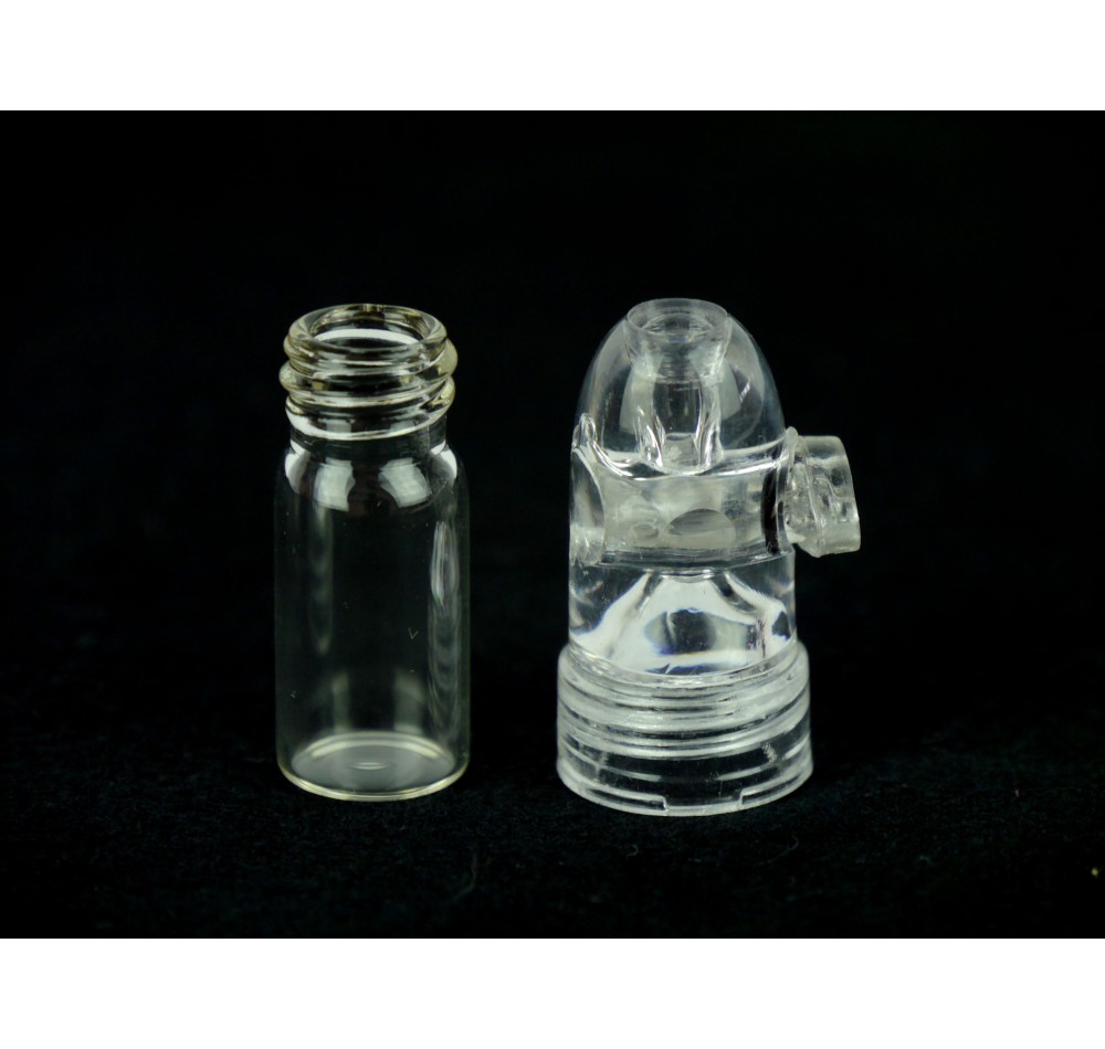 Dosierer mit klaren Glasbehälter 6,0cm & Verschluß