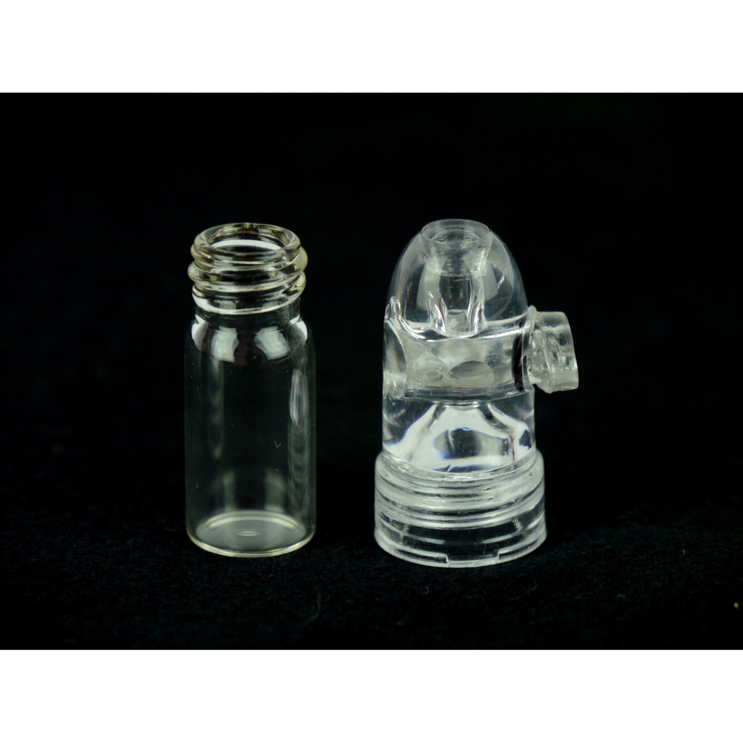 Dosierer mit klaren Glasbehälter 6,0cm & Verschluß