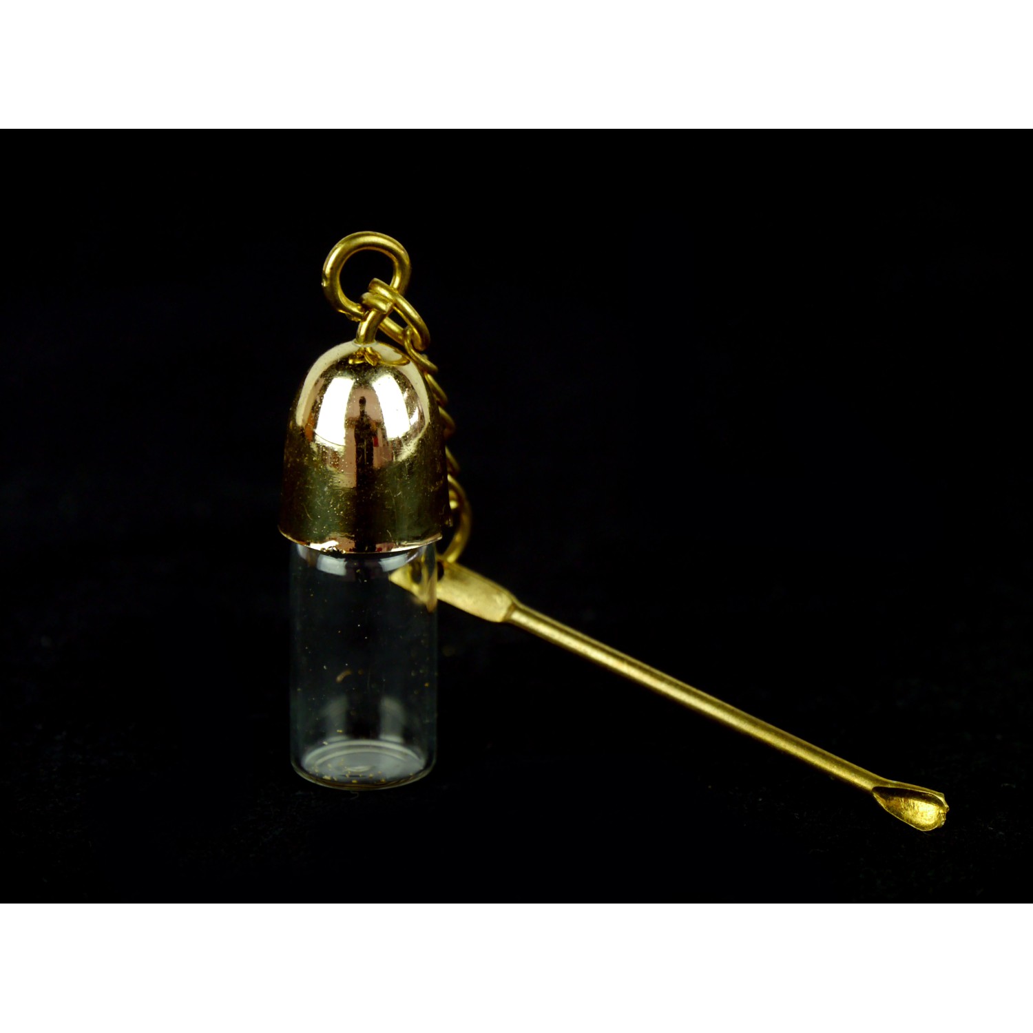 Klare Vorratsflasche 4,4cm mit Löffel