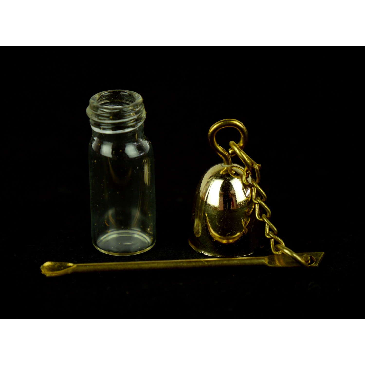Klare Vorratsflasche 4,4cm mit Löffel