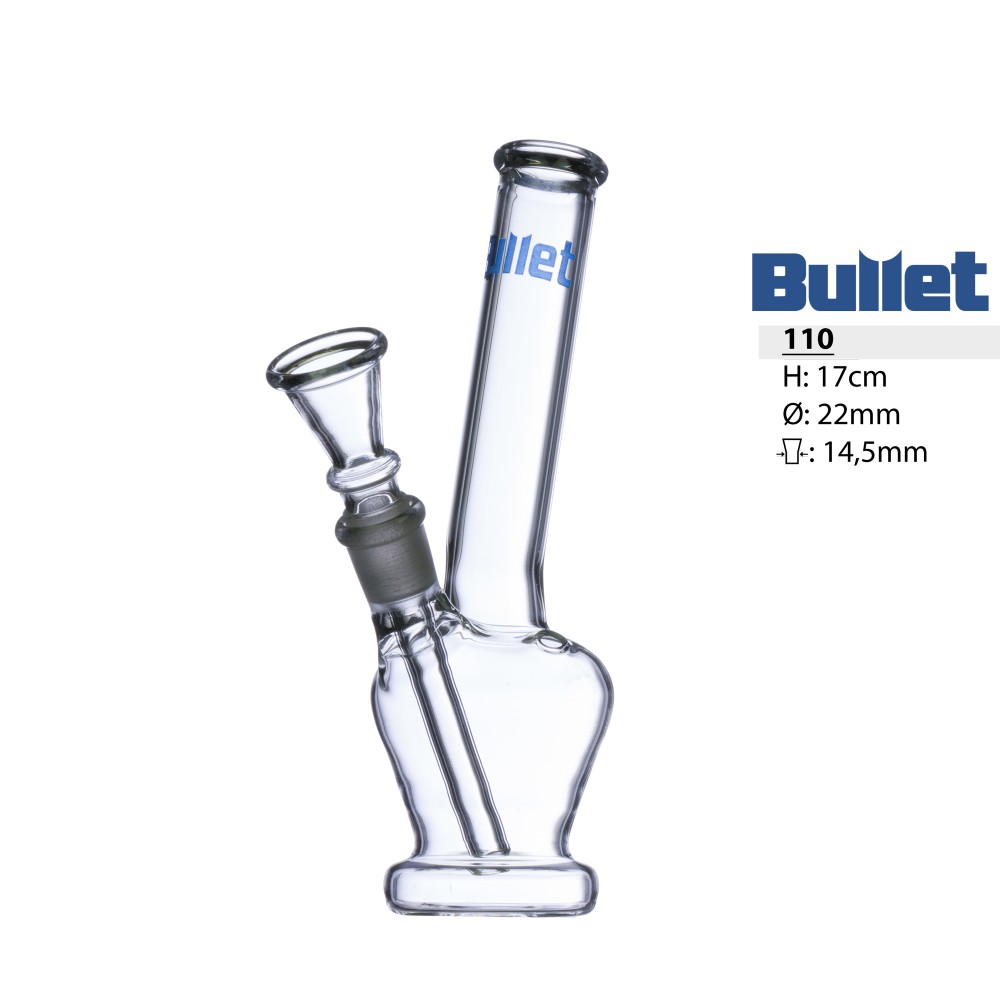 Bullet Glas Pfeife ca. 17cm