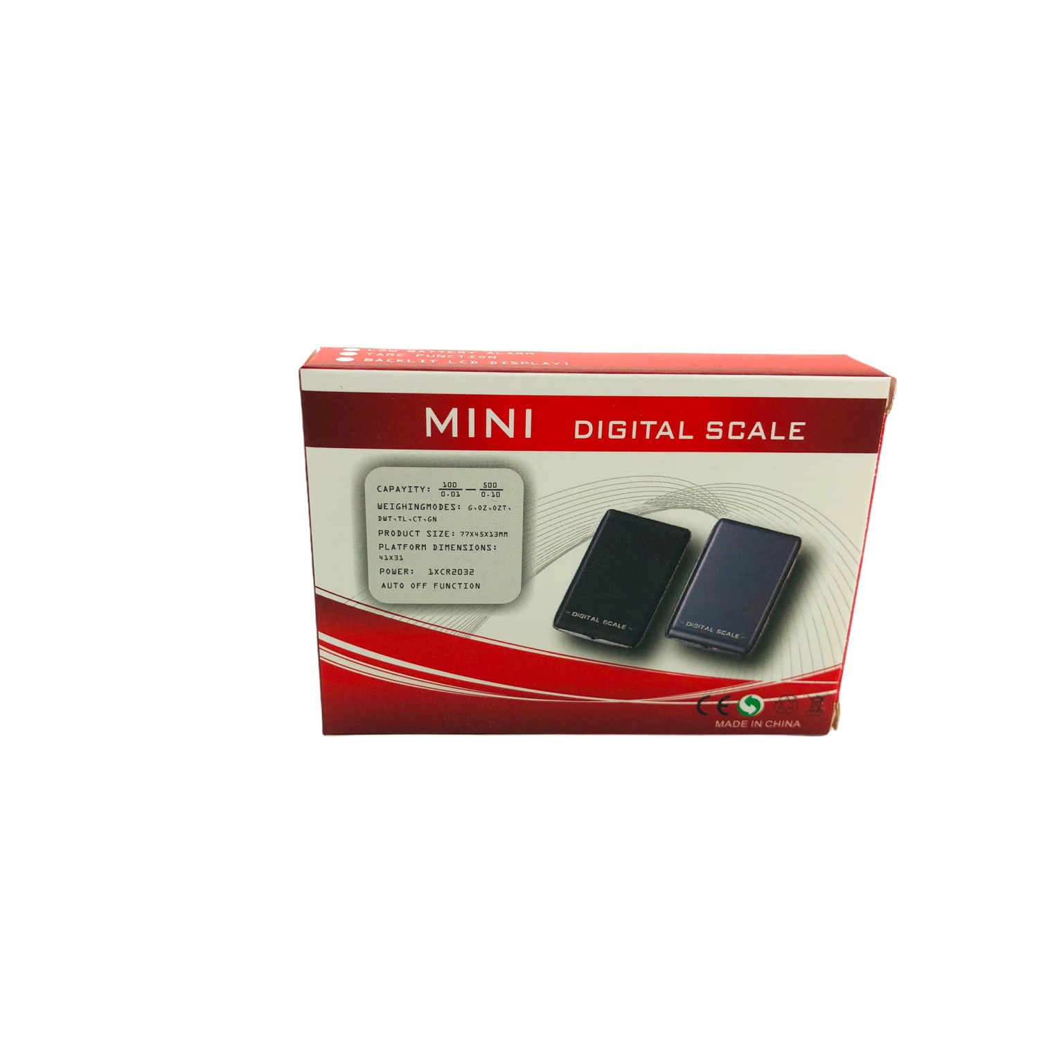 Mini Digital Scale 200g-0,01g.77x45x13 mm Batterie