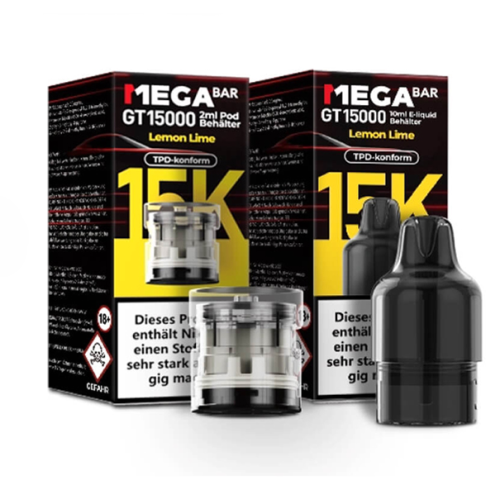 Megabar GT15000 Prefilled Pod  "Lemon Lime"