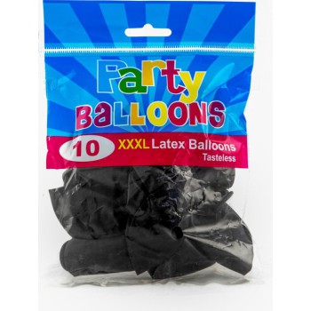 Party Balloons Schwarz,XXXL Latex  1ve=10 stück