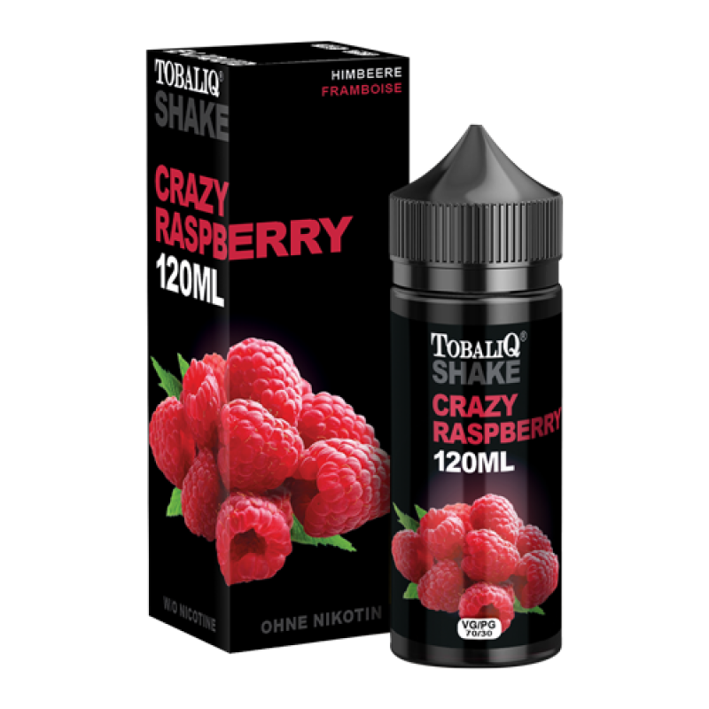 E-Liquid-SHAKE XXL Crazy Raspberry Nikotin 100 ml in 120ml Flasche