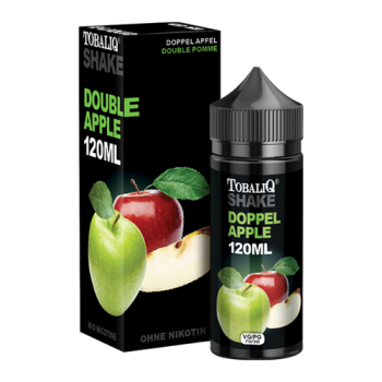 E-Liquid-SHAKE XXL Doppel Apfel Ohne Nikotin 100ml in 120ml Flasche