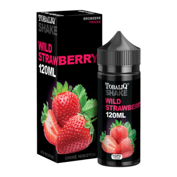 E-Liquid-SHAKE XXL Wild Strawberry Ohne Nikotin 100ml in 120ml Flasche