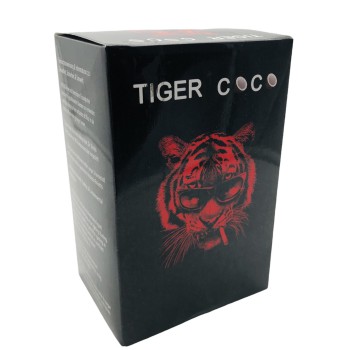 Shisha Kokosnuss Kohle " Tiger Coco " 1 Kg. 26 x 26 x 26cm , 64 Würfel