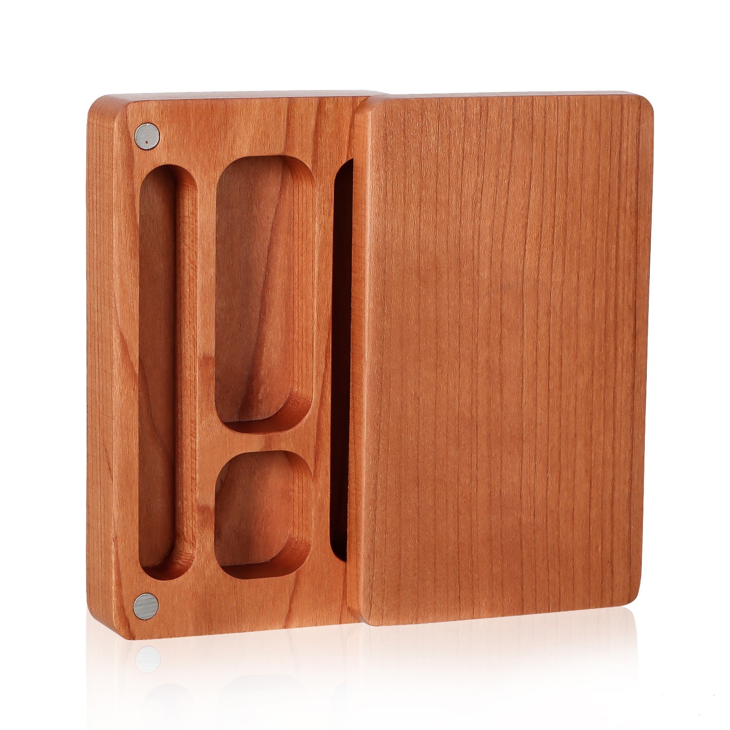 Holz Rolling Tray | 2 - Teiler, 70 x 117 x 25mm
