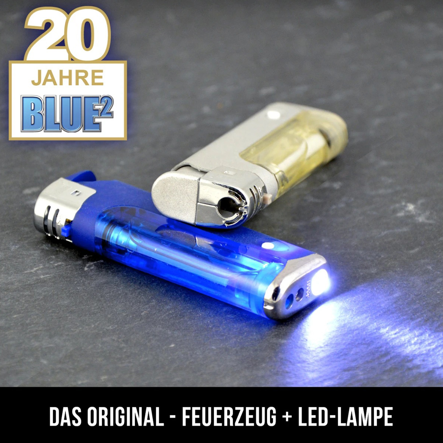 Feuerzeug Blue² Rainbow, 30er Display