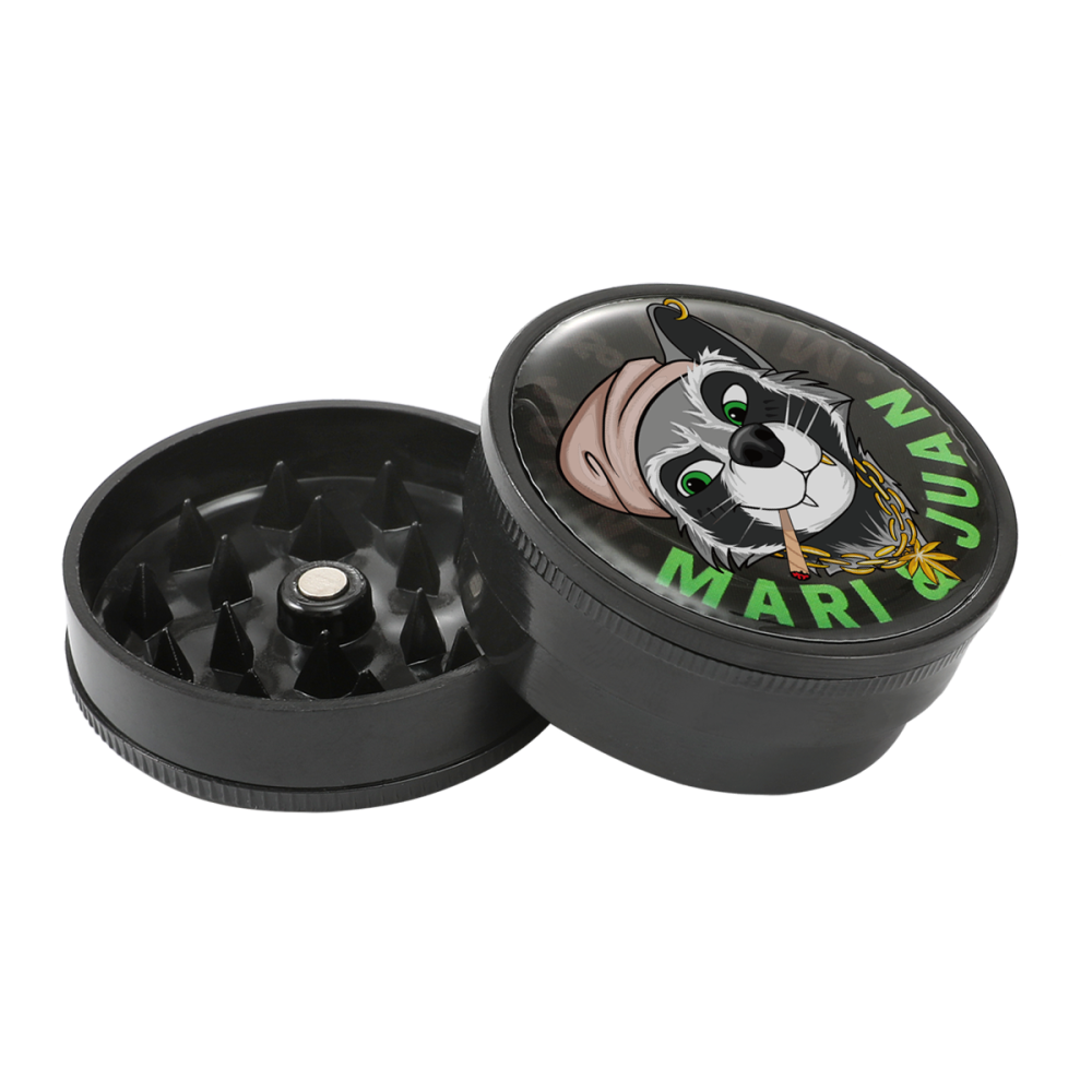 Mari & Juan Premium Schwarz Plastik Grinder (Ca. ⌀ 4x2mm / 2-teilig)