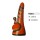 Keramik Bong Pennis Form Rot / Schwarz mit Holz-Kopf, ca. Ø: 110mm, Hoch: 29cm