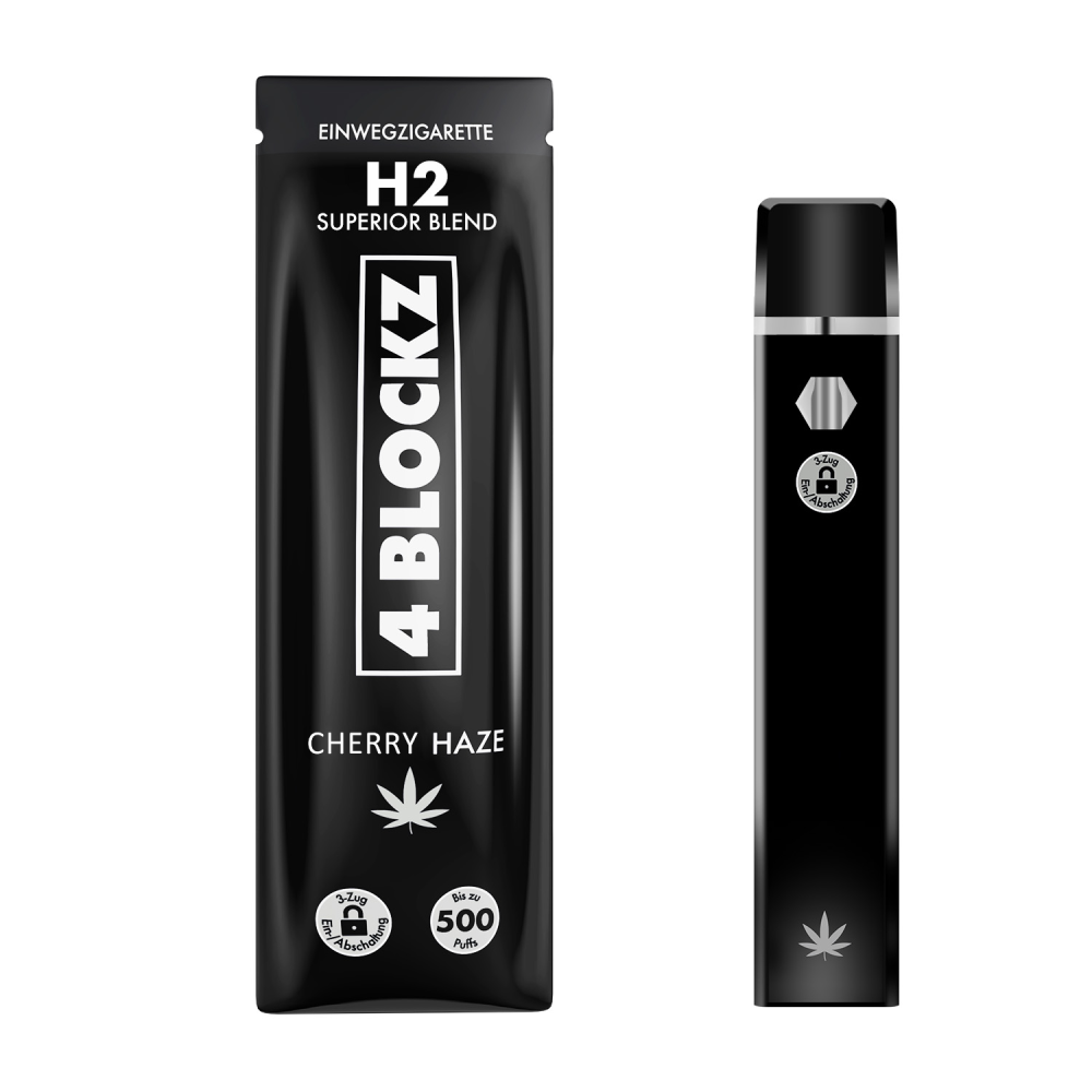  4 Blockz H2 Superior Einweg-Vape „Cherry Haze“  500 Züge – 1 ml