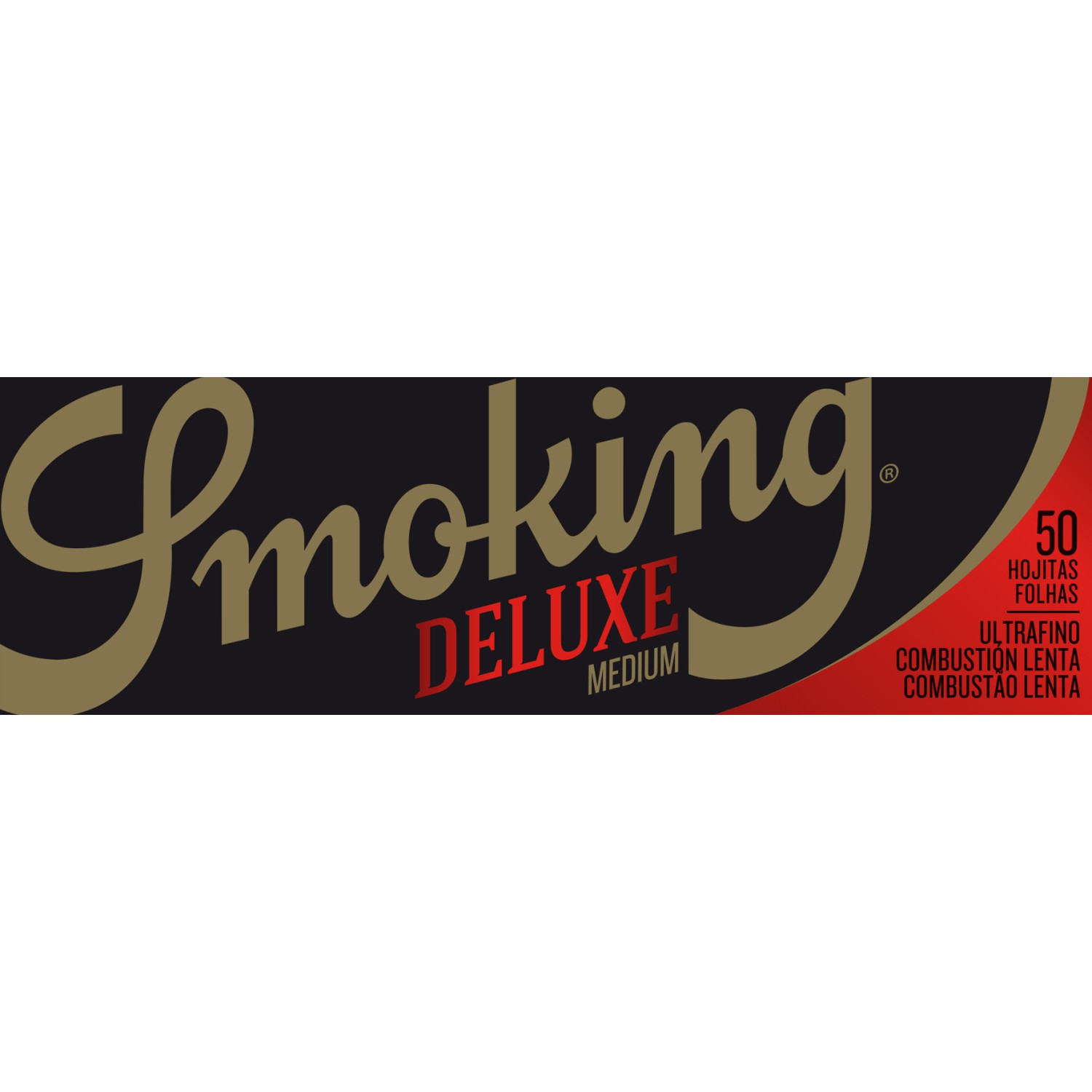 Smoking Deluxe(Schwarz) Blättchen 25er | Medium 1¼