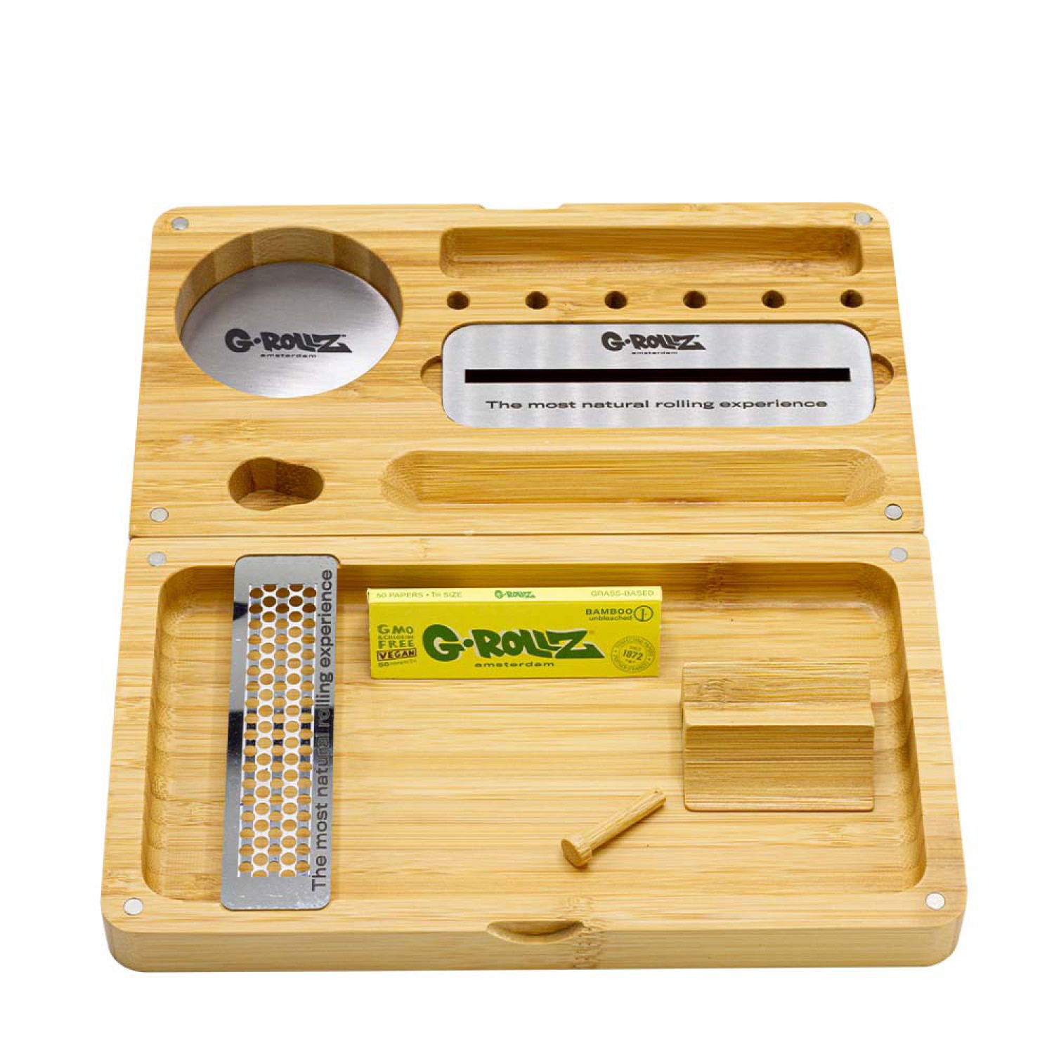 G-Rollz | 2-Piece Premium Bamboo Tray 22x25cm