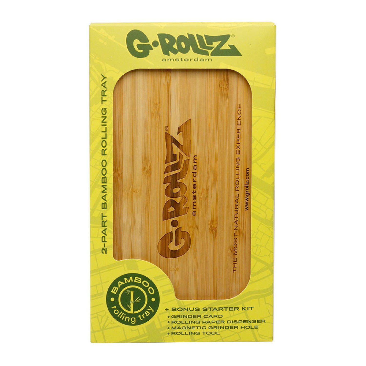 G-Rollz | 2-Piece Premium Bamboo Tray 22x25cm