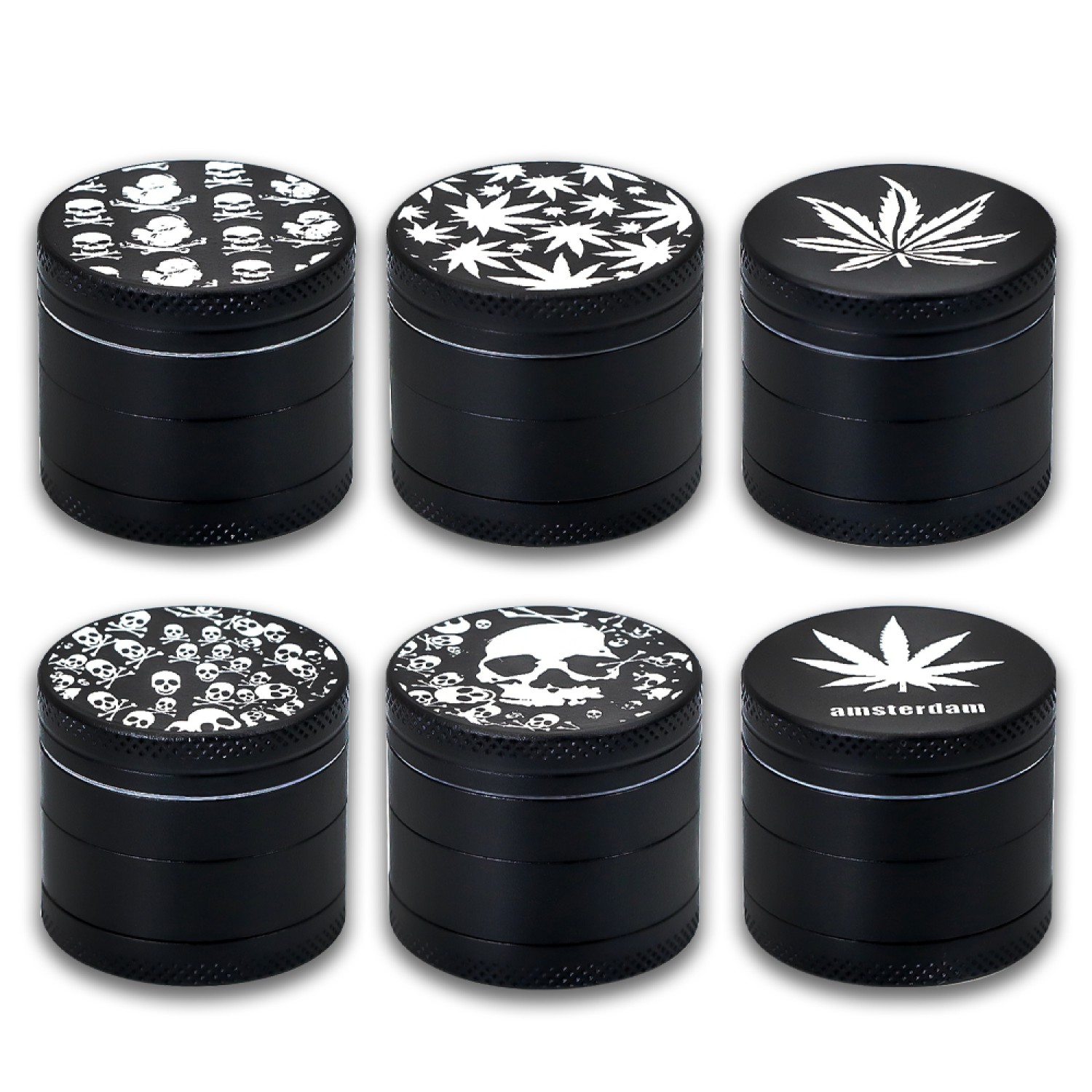 Metal Grinder "GLOW IN DARK" (⌀40 mm / 4-teilers) VE-12