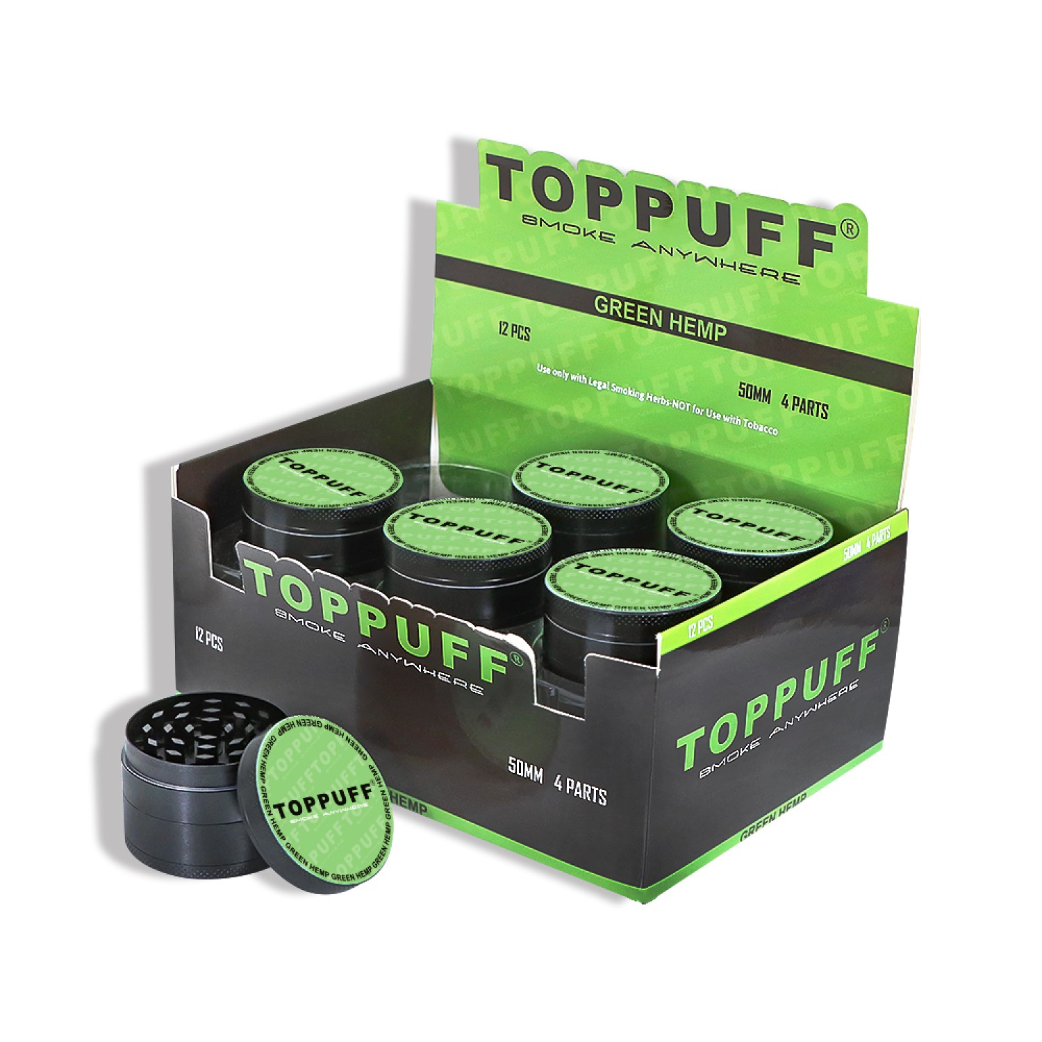 Metal Grinder "TOPPUFF" (⌀50 mm / 4-teilers) VE-12