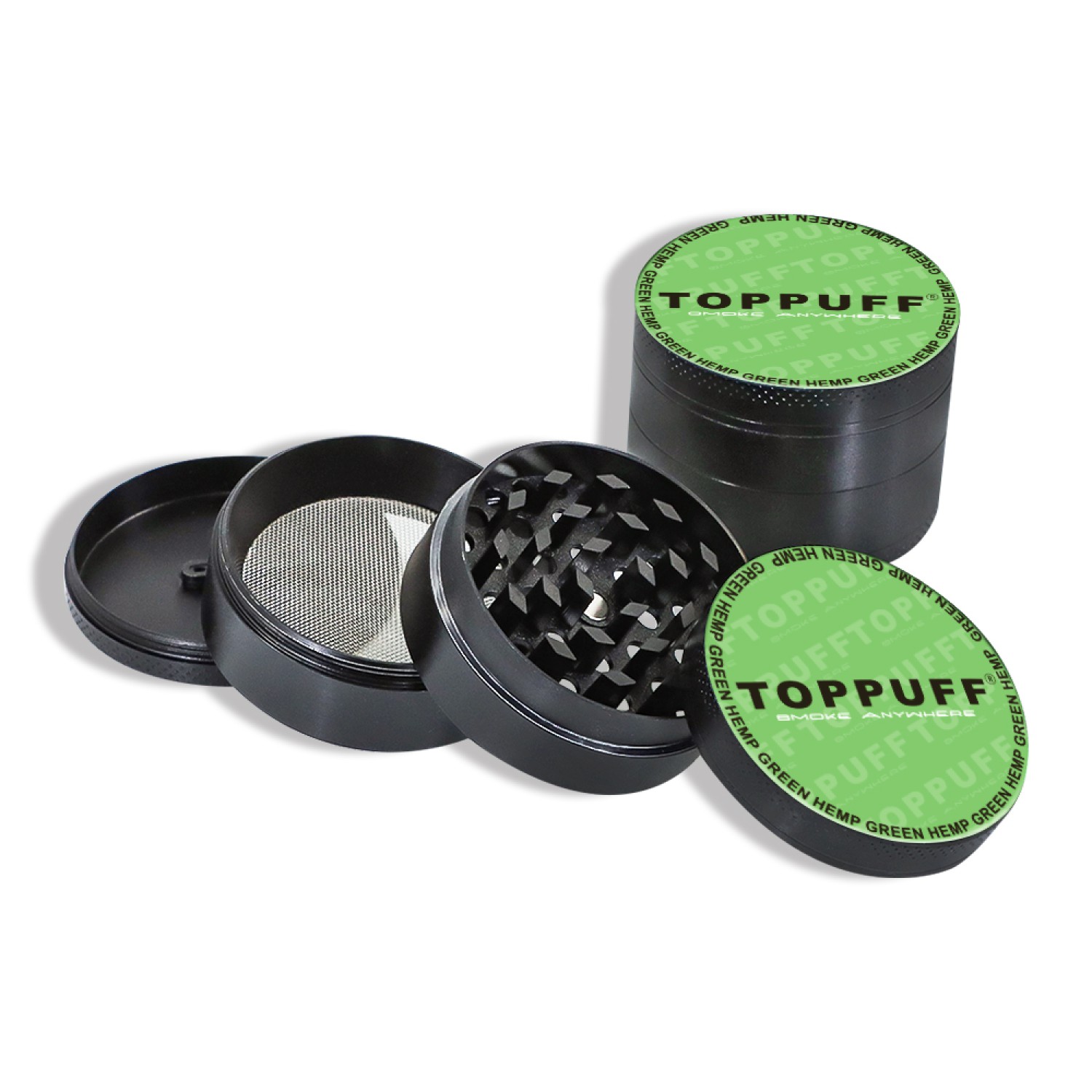 Metal Grinder "TOPPUFF" (⌀50 mm / 4-teilers) VE-12