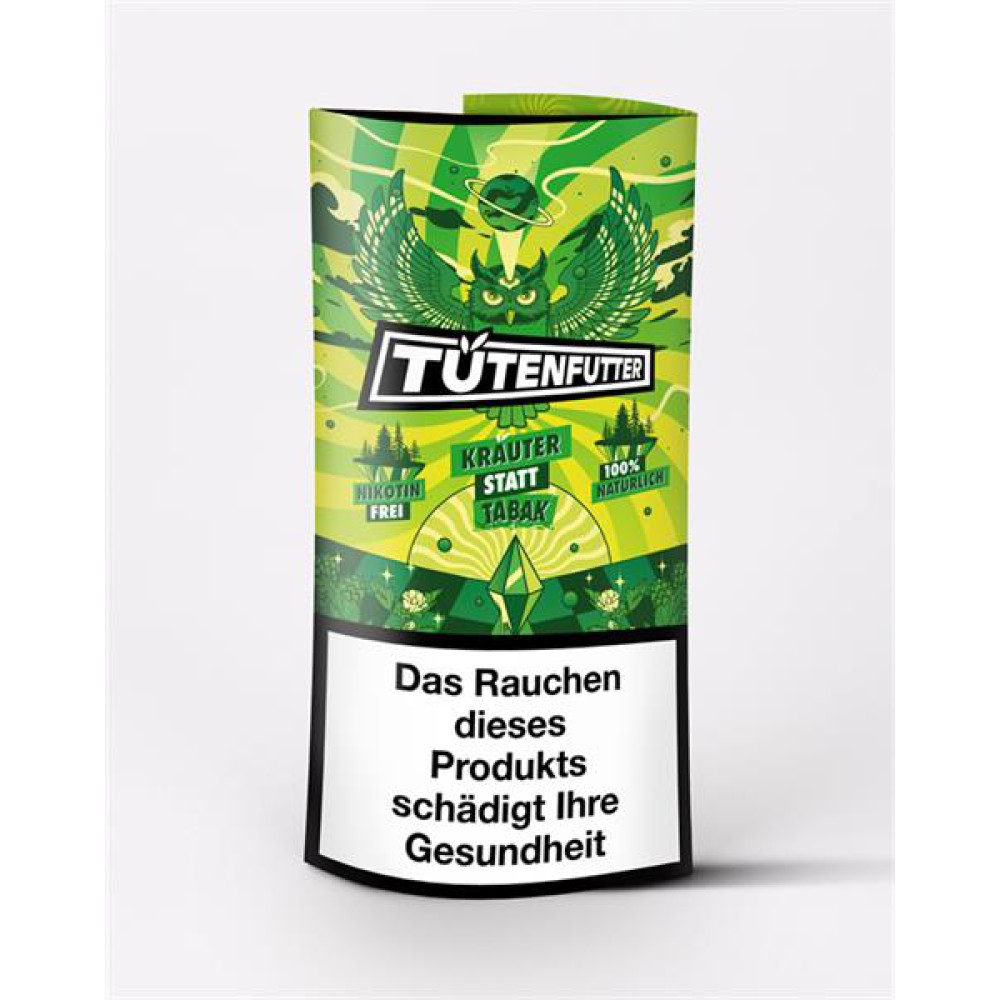 Tütenfutter GREEN Kräutermischung, nikotinfrei, 25g - EVK 9,95€, VE5