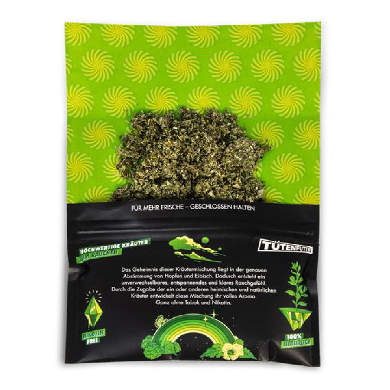 Tütenfutter GREEN Kräutermischung, nikotinfrei, 25g - EVK 9,95€, VE5