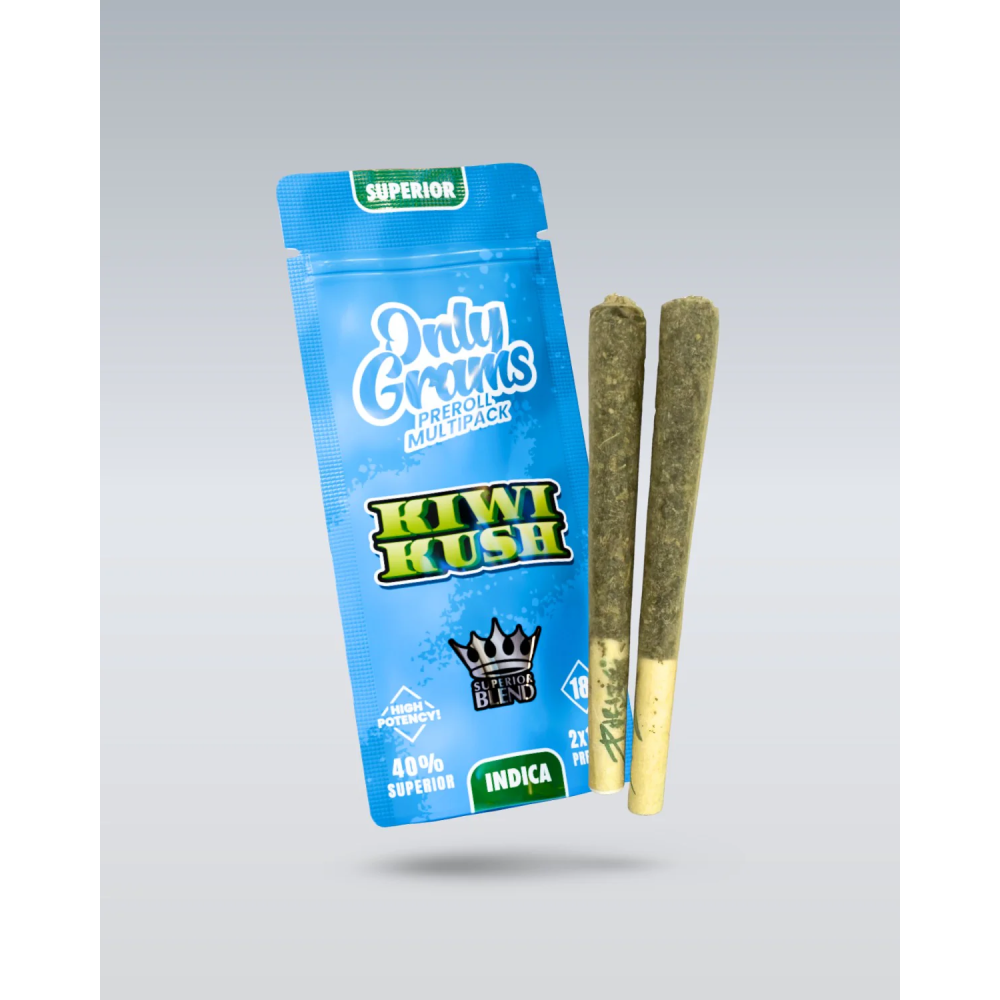 Superior Pre-Rolls Indica 40% - Kiwi Kush | 2x 1.5g