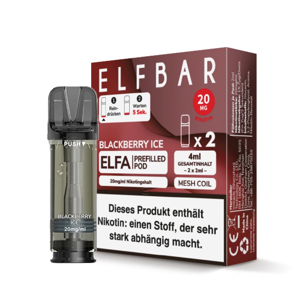 ELFBAR ELFA Prefilled Pods Blackberry Ice