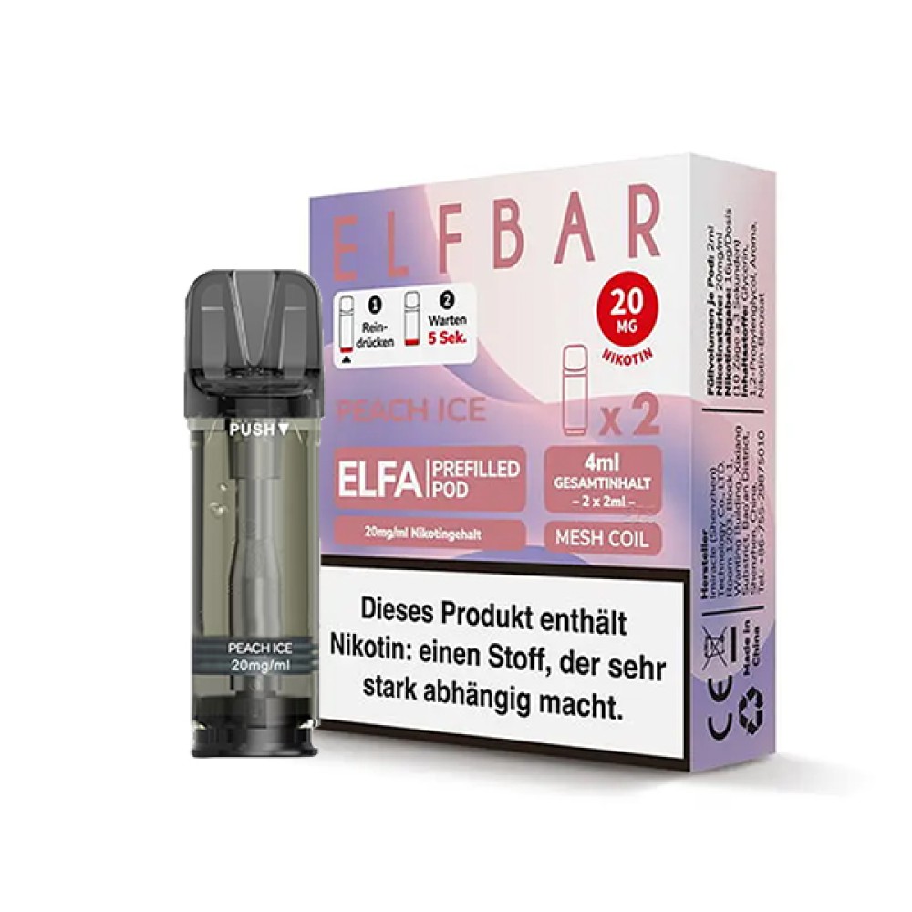 ELFBAR ELFA Prefilled Pods Peach Ice