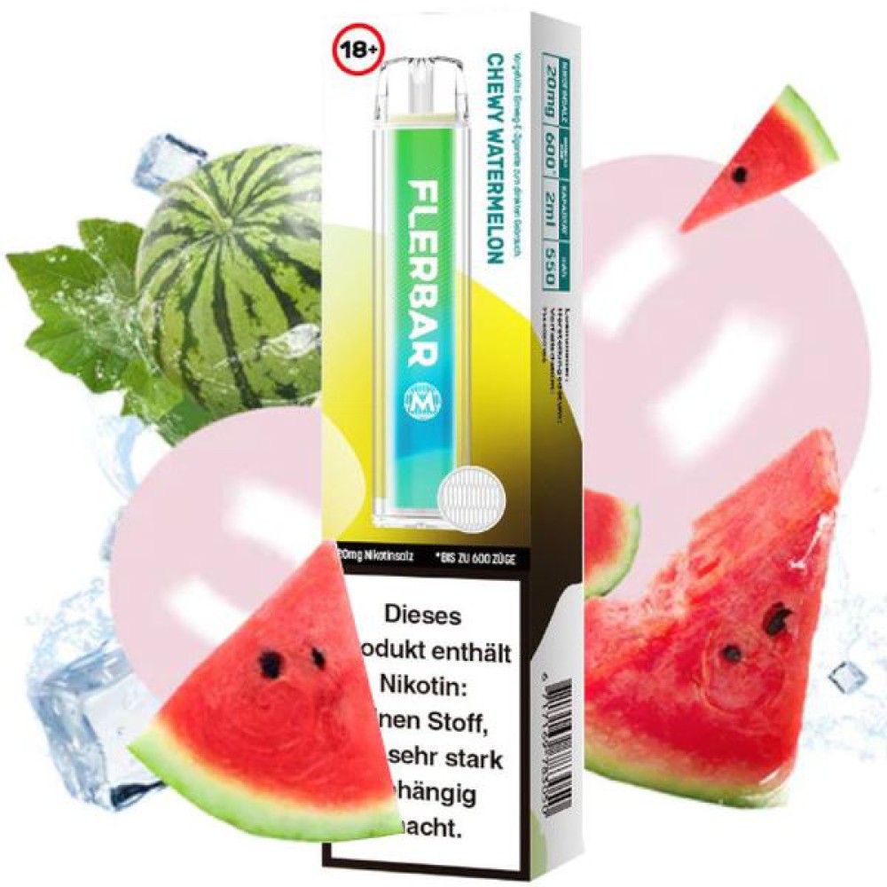 Flerbar 600 Chewy Watermelon E-Zigarette 20mg