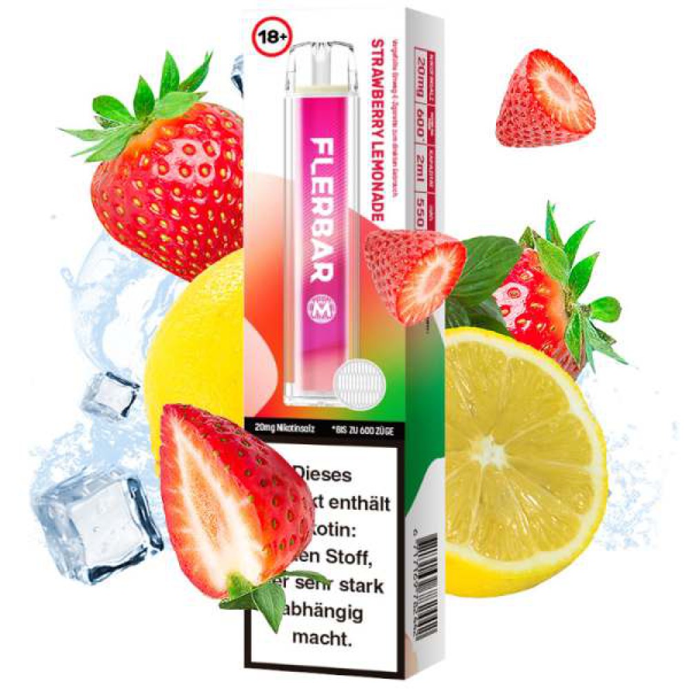 Flerbar 600 Strawberry Lemonade E-Zigarette 20mg