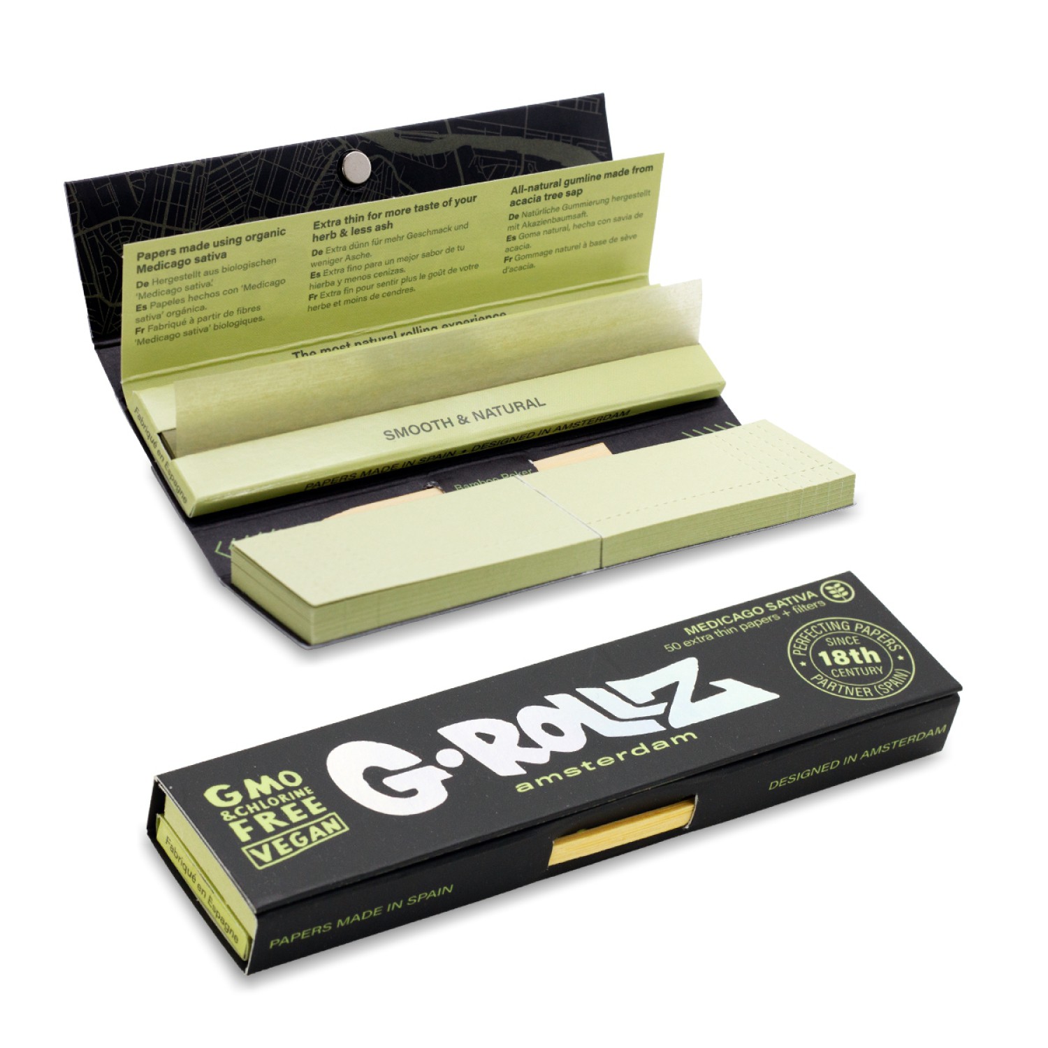 G-Rollz | Alfa - 50 KS Slim Papers + Tips (24 Booklets Display)