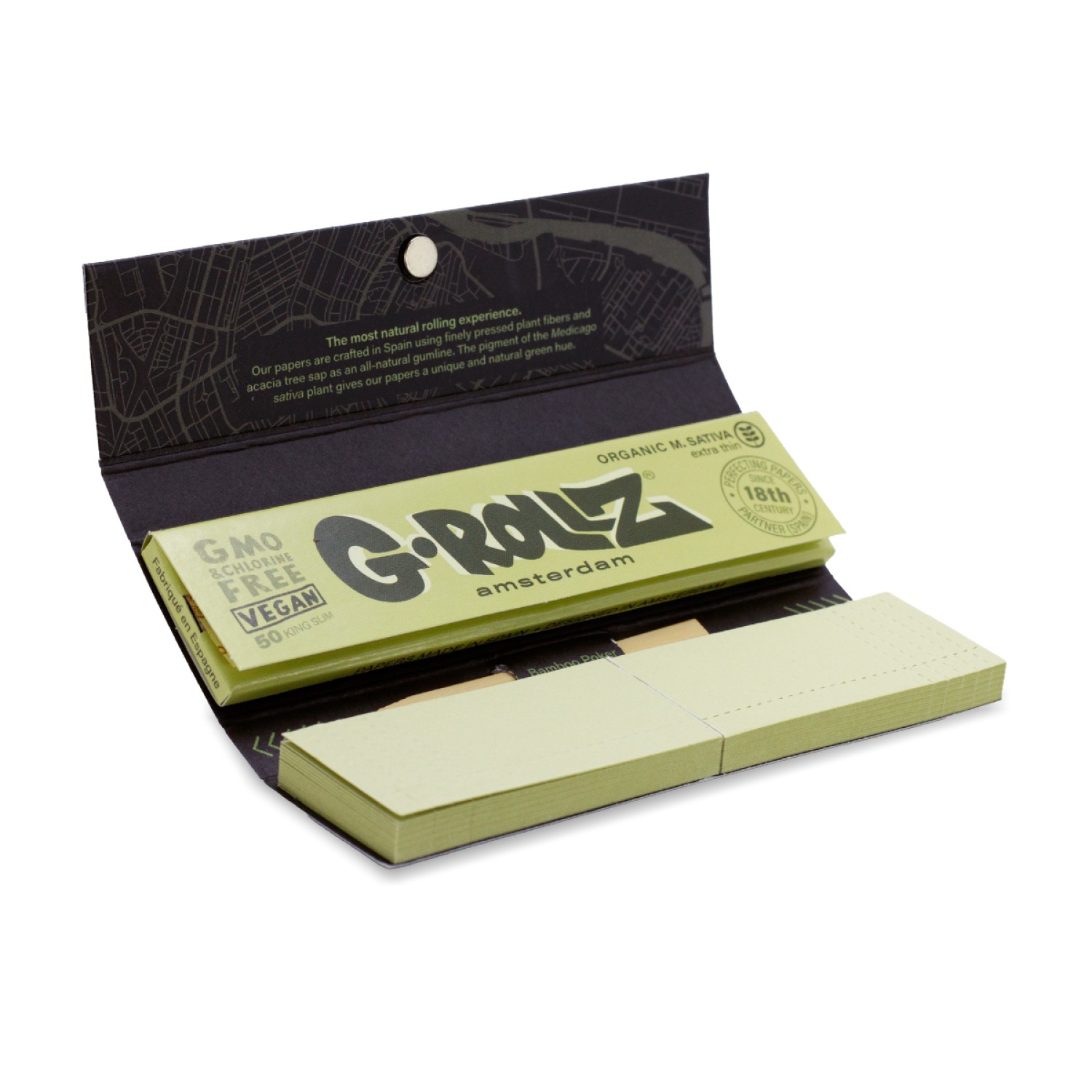 G-Rollz | Alfa - 50 KS Slim Papers + Tips (24 Booklets Display)