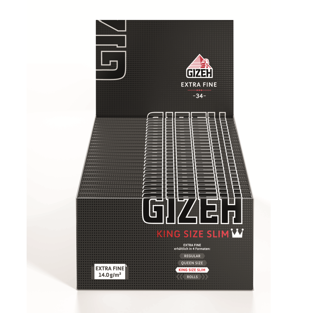 GIZEH Black King Size Slim Rolling Paper