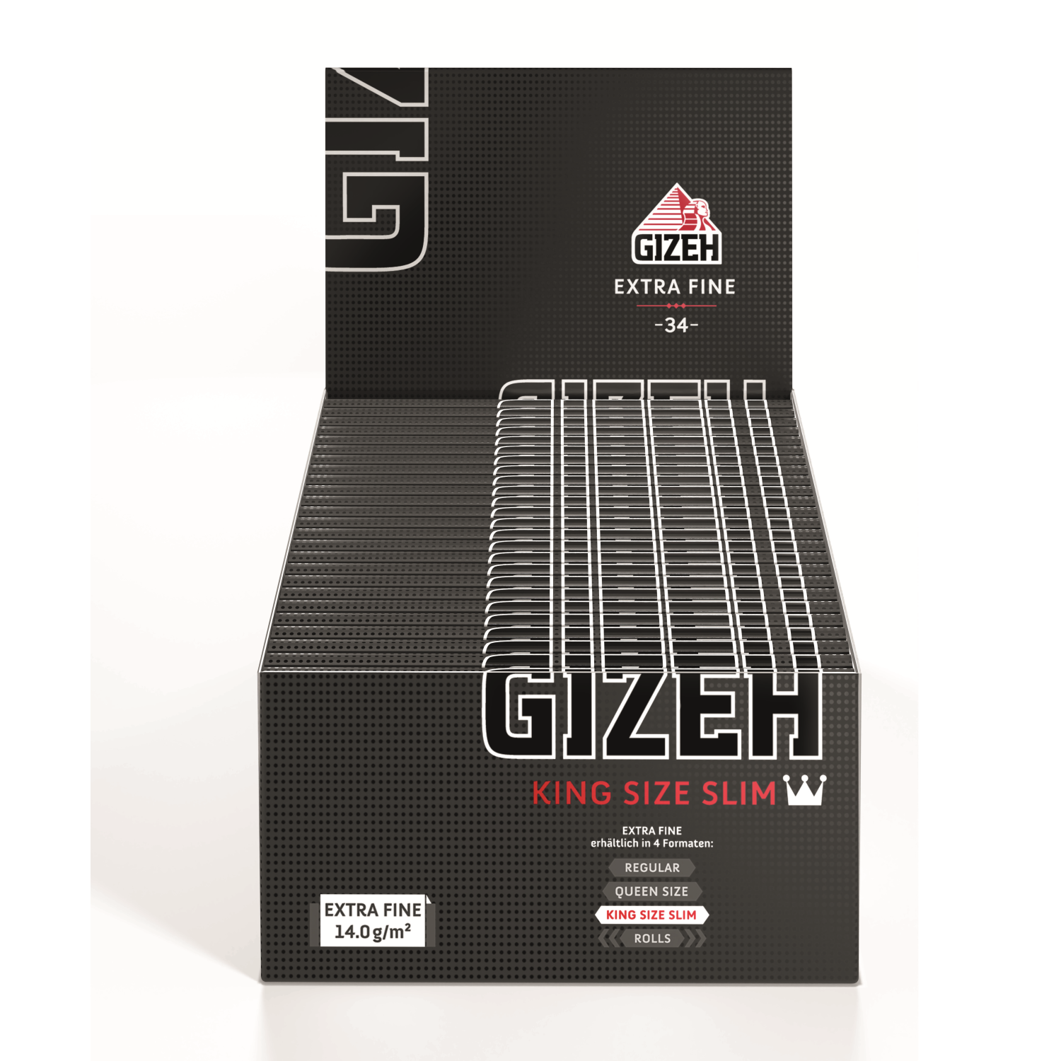 GIZEH Black King Size Slim Rolling Paper