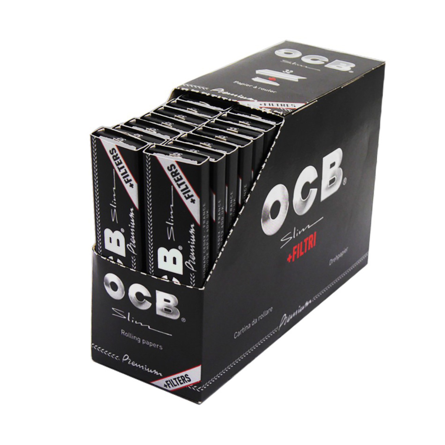 OCB Schw.Premium Slim extra lang + FilterTip