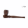 Holzpfeife. Dunkel Braunholz "Stehende" 12cm.glatt