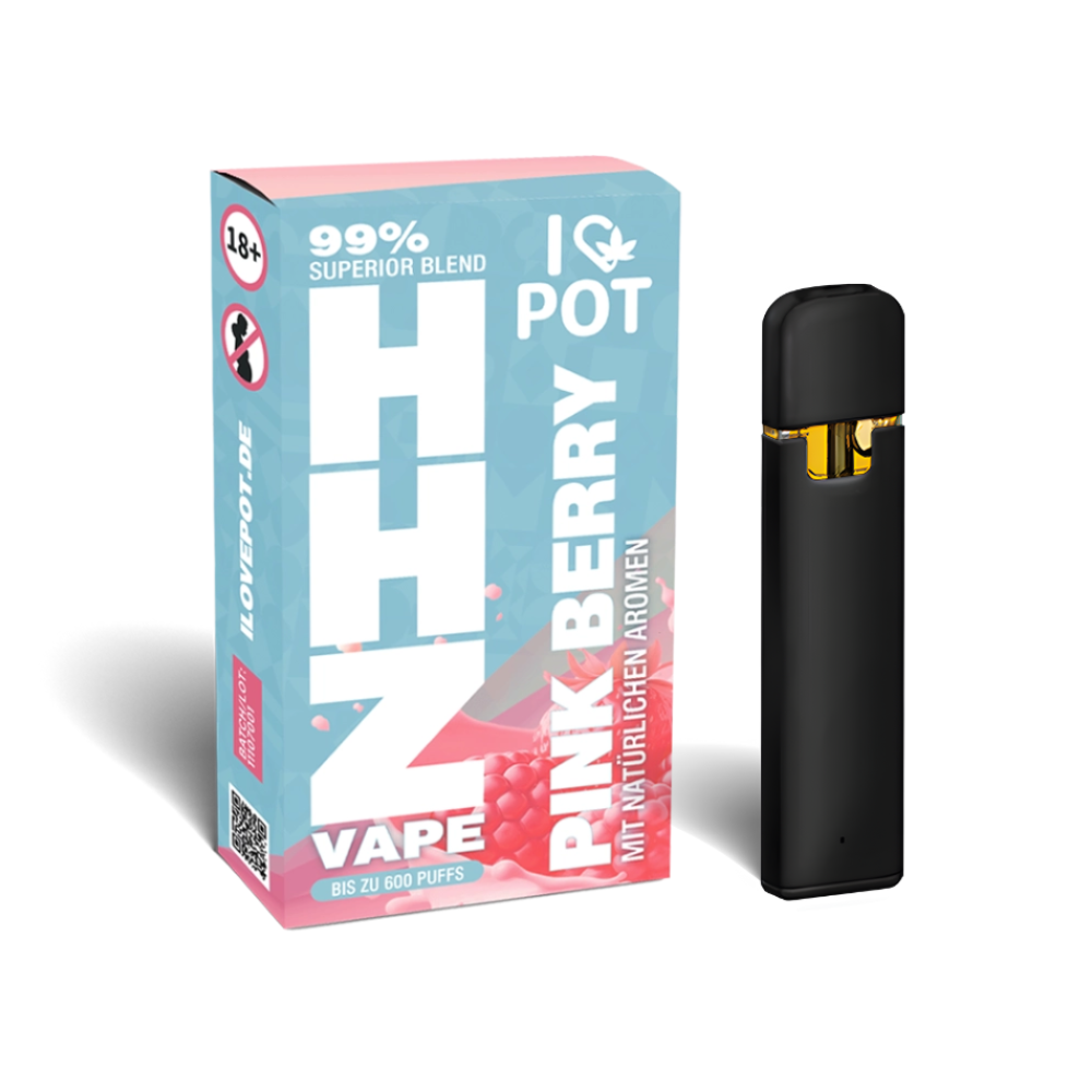 I Love Pot 99% Superior Blend HHZ Vape | Pink Berry | Einweg-Vape