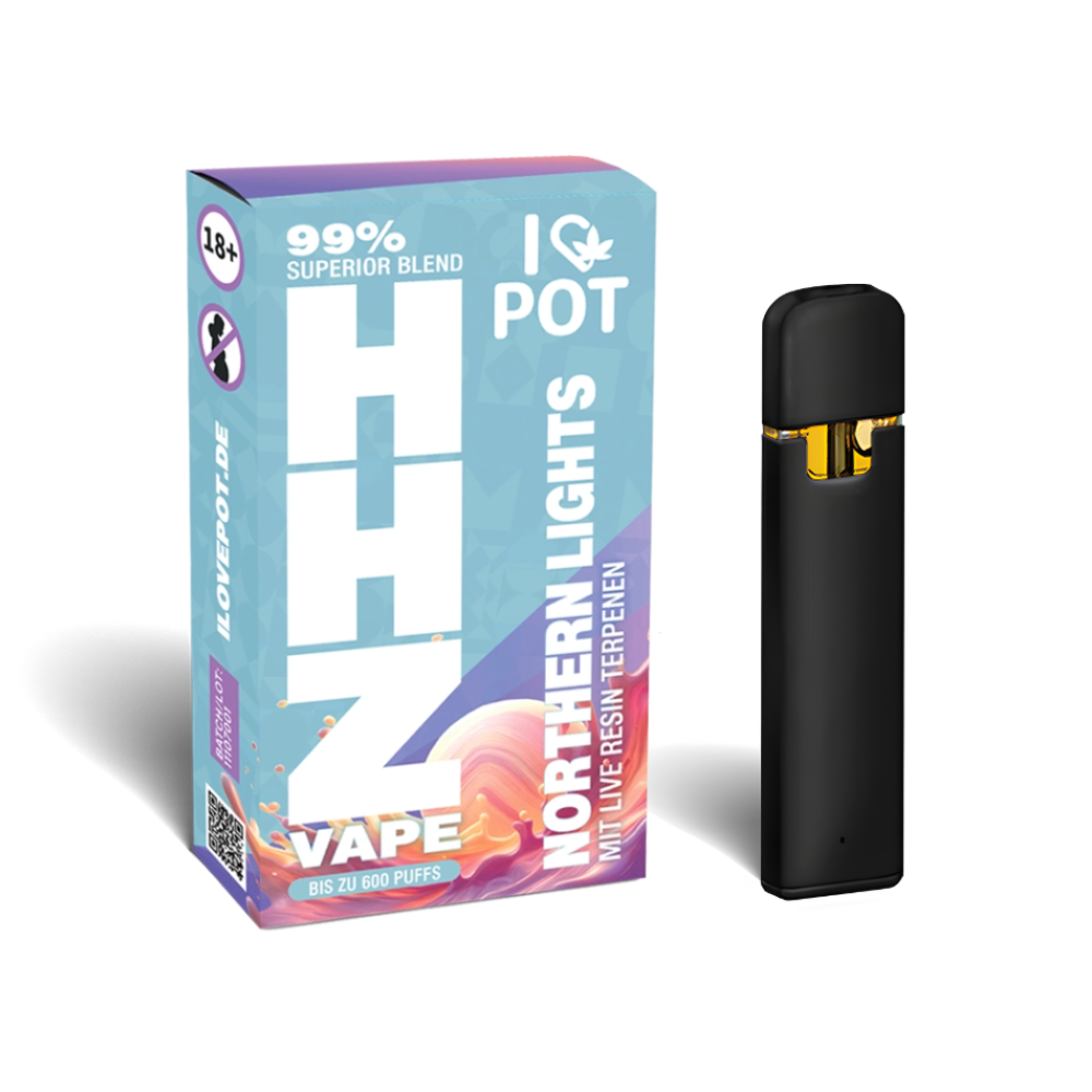 I Love Pot 99% Superior Blend HHZ Vape | Northern Lights | Einweg-Vape