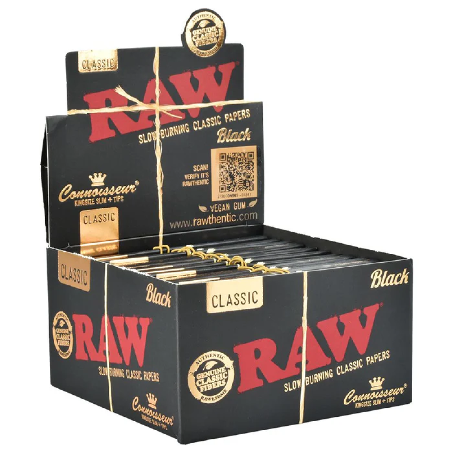 RAW Classic BLACK CONNOISSEUR  KS SLIM + Filtertips