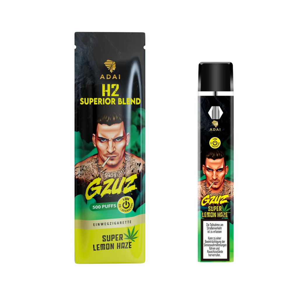 GZUZ V2 95% H2 Superior Blend | Super Lemon Haze | 1ml Einweg E-Shisha