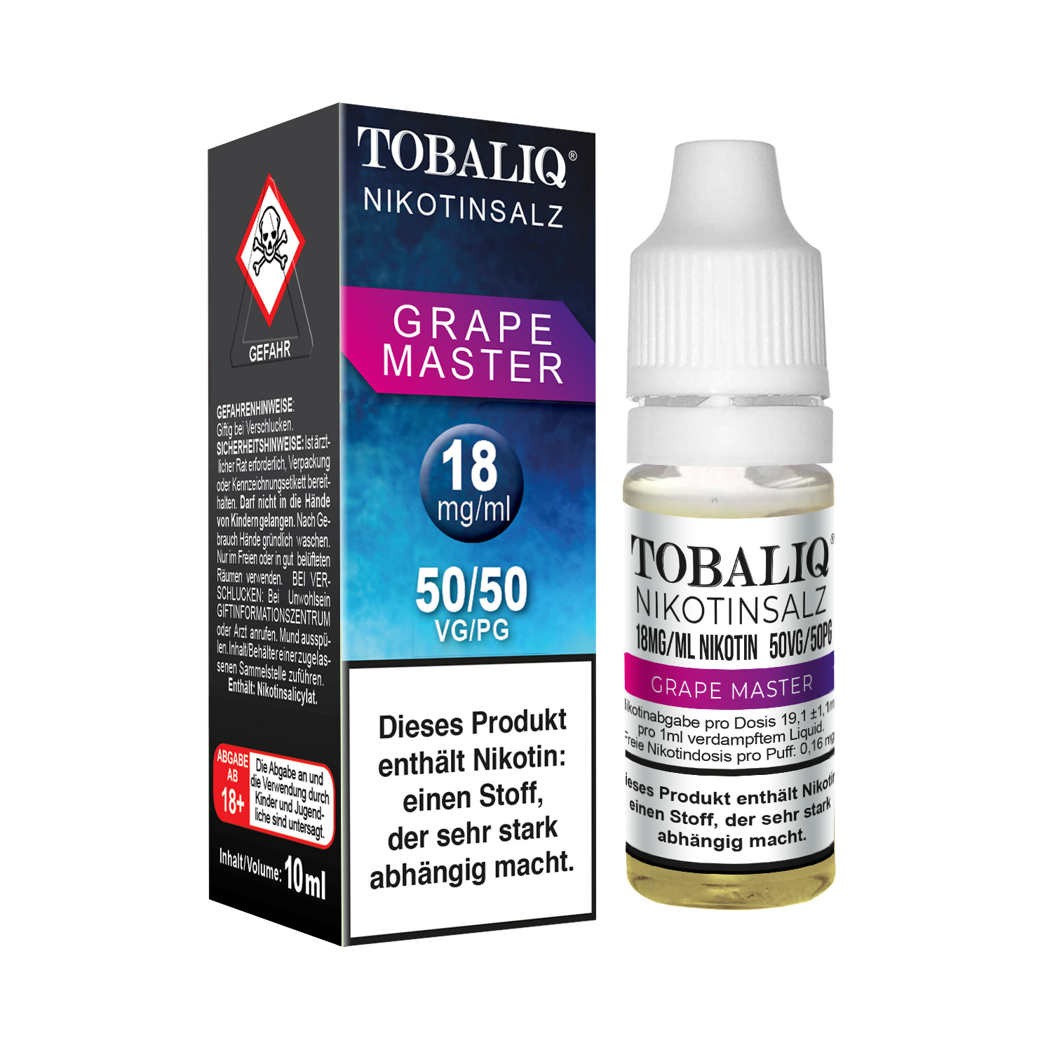 E-Liquid Grape Master, Nikotinsalz 18mg