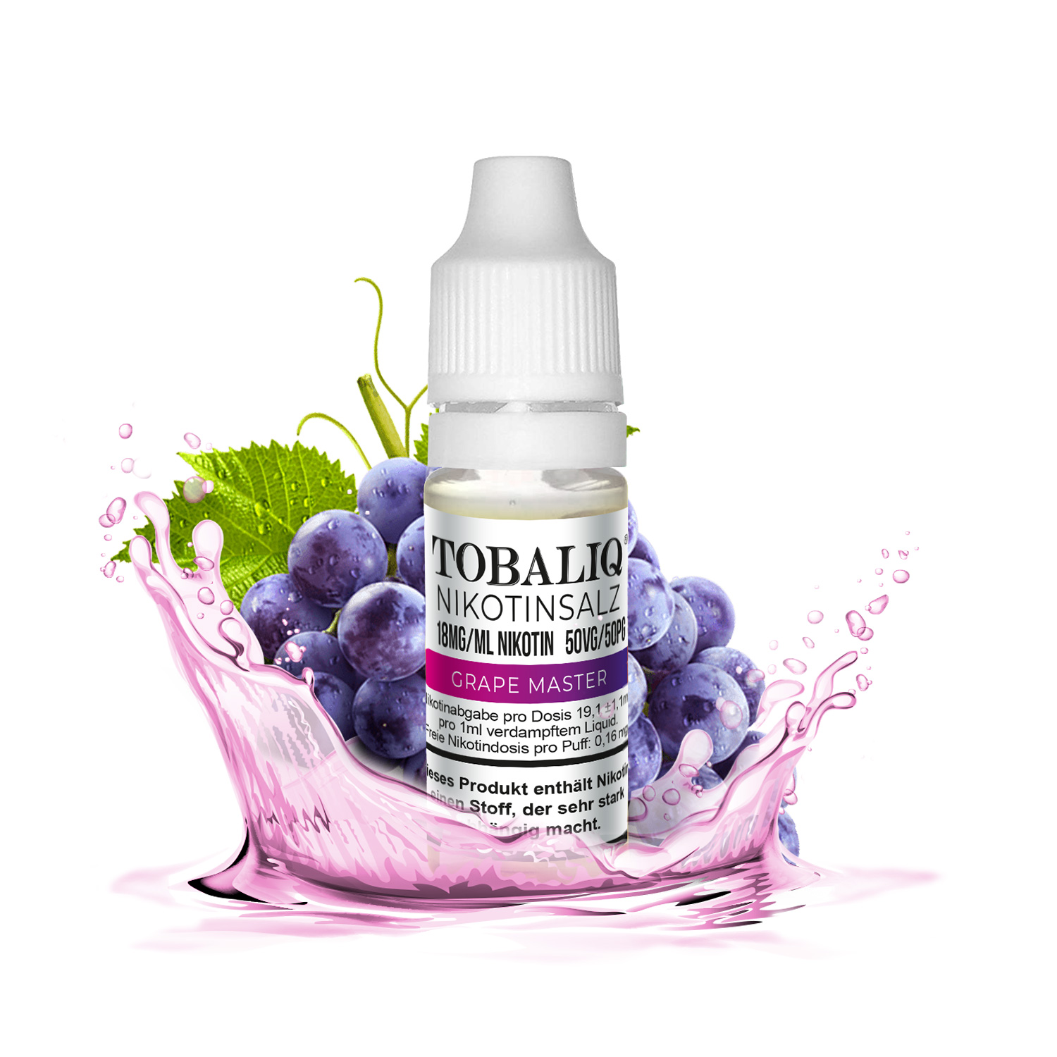 E-Liquid Grape Master, Nikotinsalz 18mg