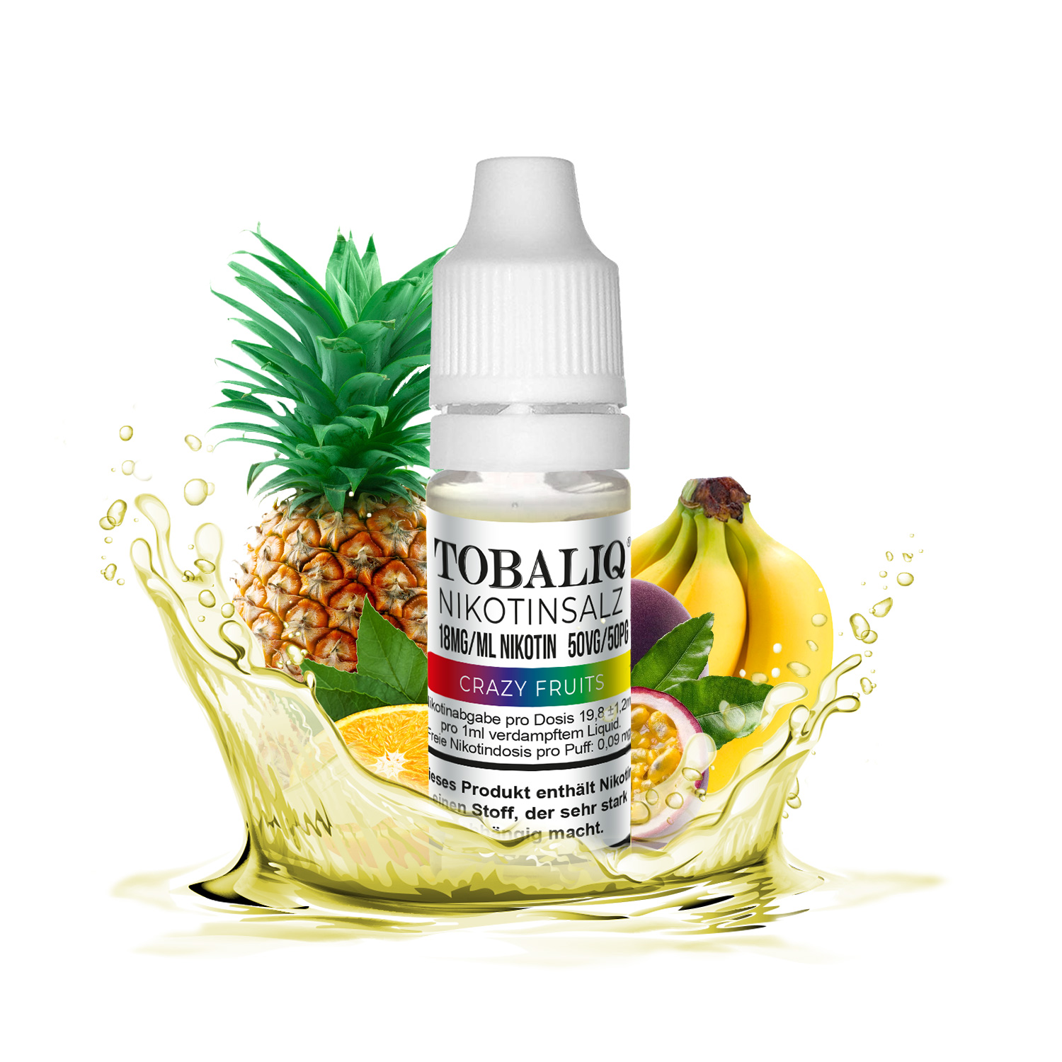 E-Liquid Crazy Fruits, Nikotinsalz 18mg