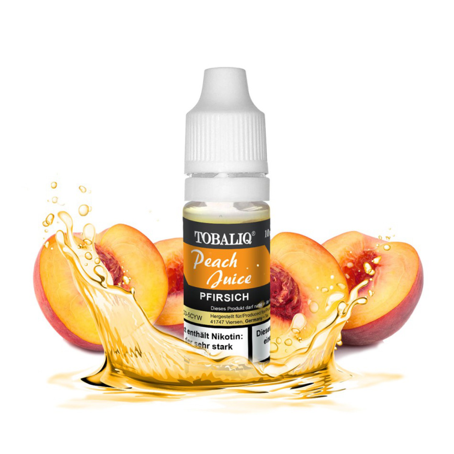 E-Liquid-6mg Nikotin 10ml. Peach Juice