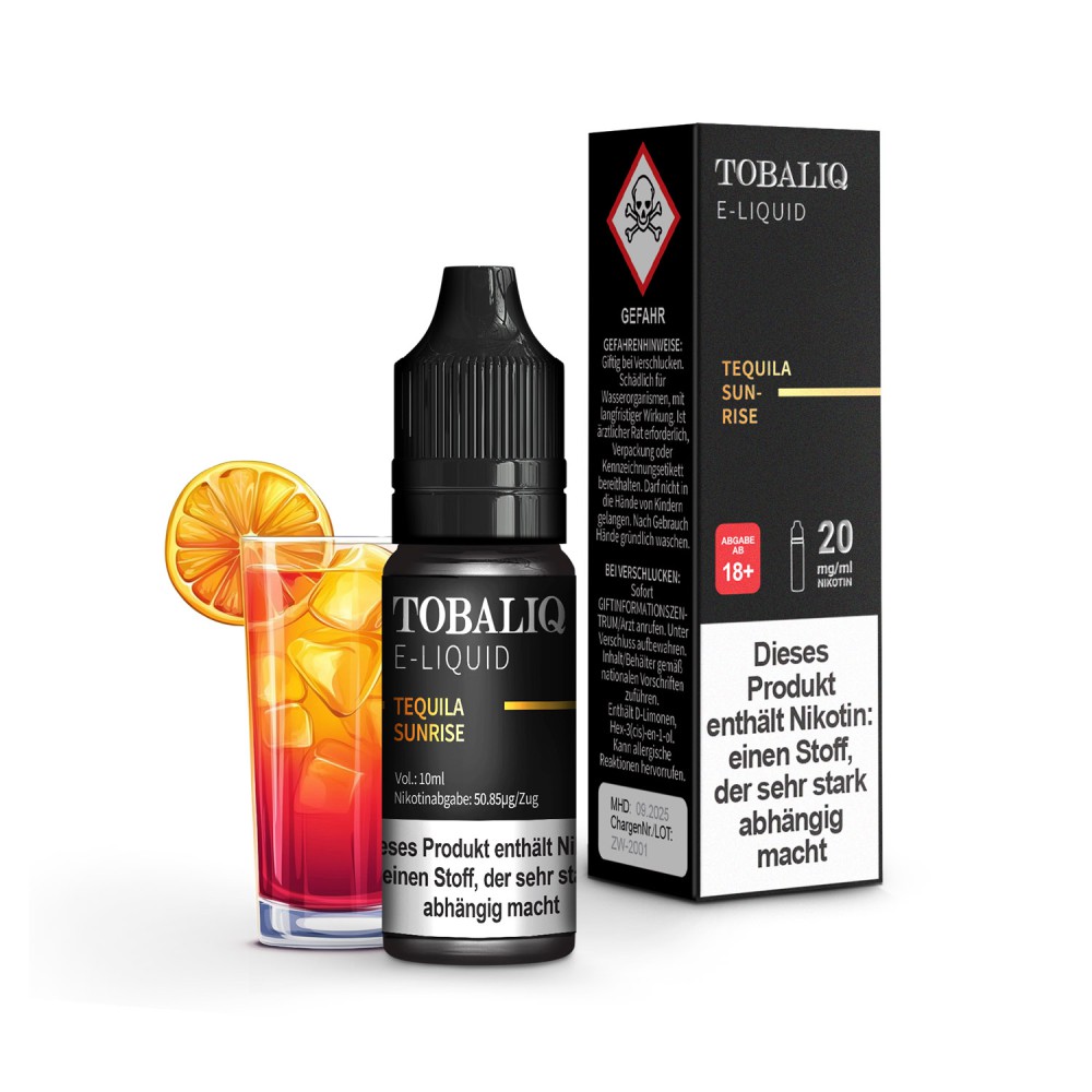 E-Liquid – 20mg Nikotinsalz – Tequila Sunrise