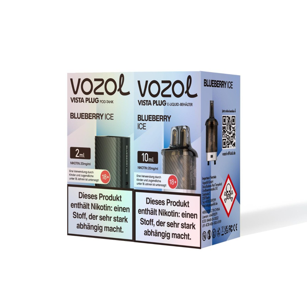 Vozol Vista Plug | Prefilled Pod | Blueberry Ice