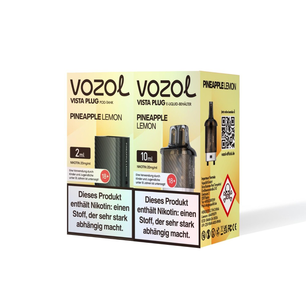 Vozol Vista Plug | Prefilled Pod | Pineapple Lemon