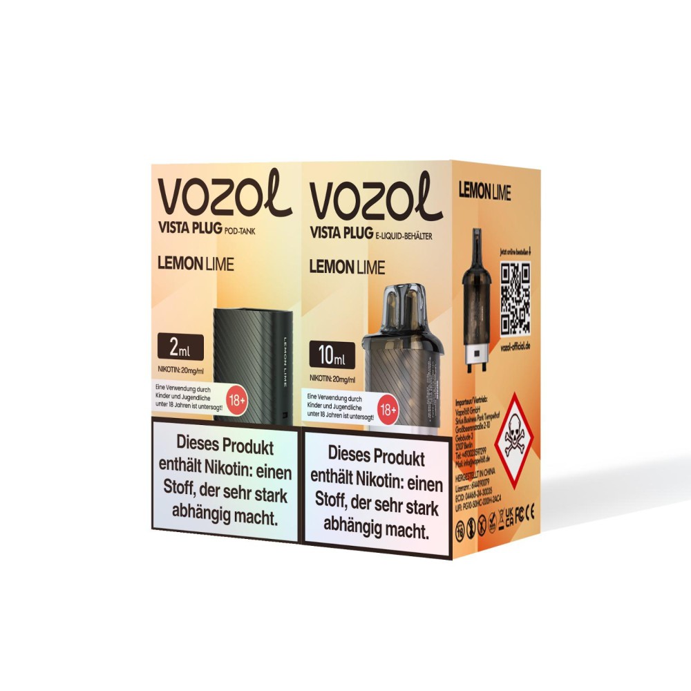 Vozol Vista Plug | Prefilled Pod | Lemon Lime