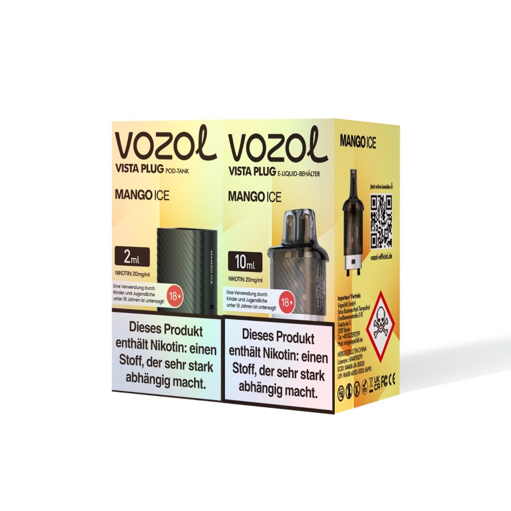 Vozol Vista Plug | Prefilled Pod | Mango Ice