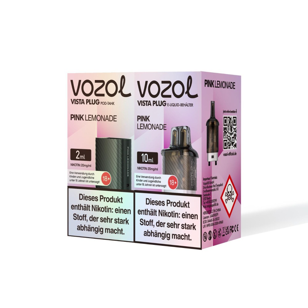 Vozol Vista Plug | Prefilled Pod | Pink Lemonade